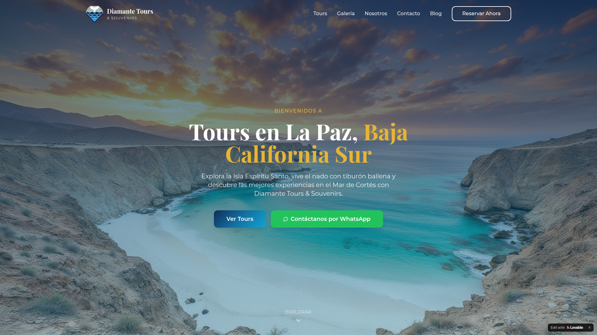 Captura de Diamante Tours & Souvenirs