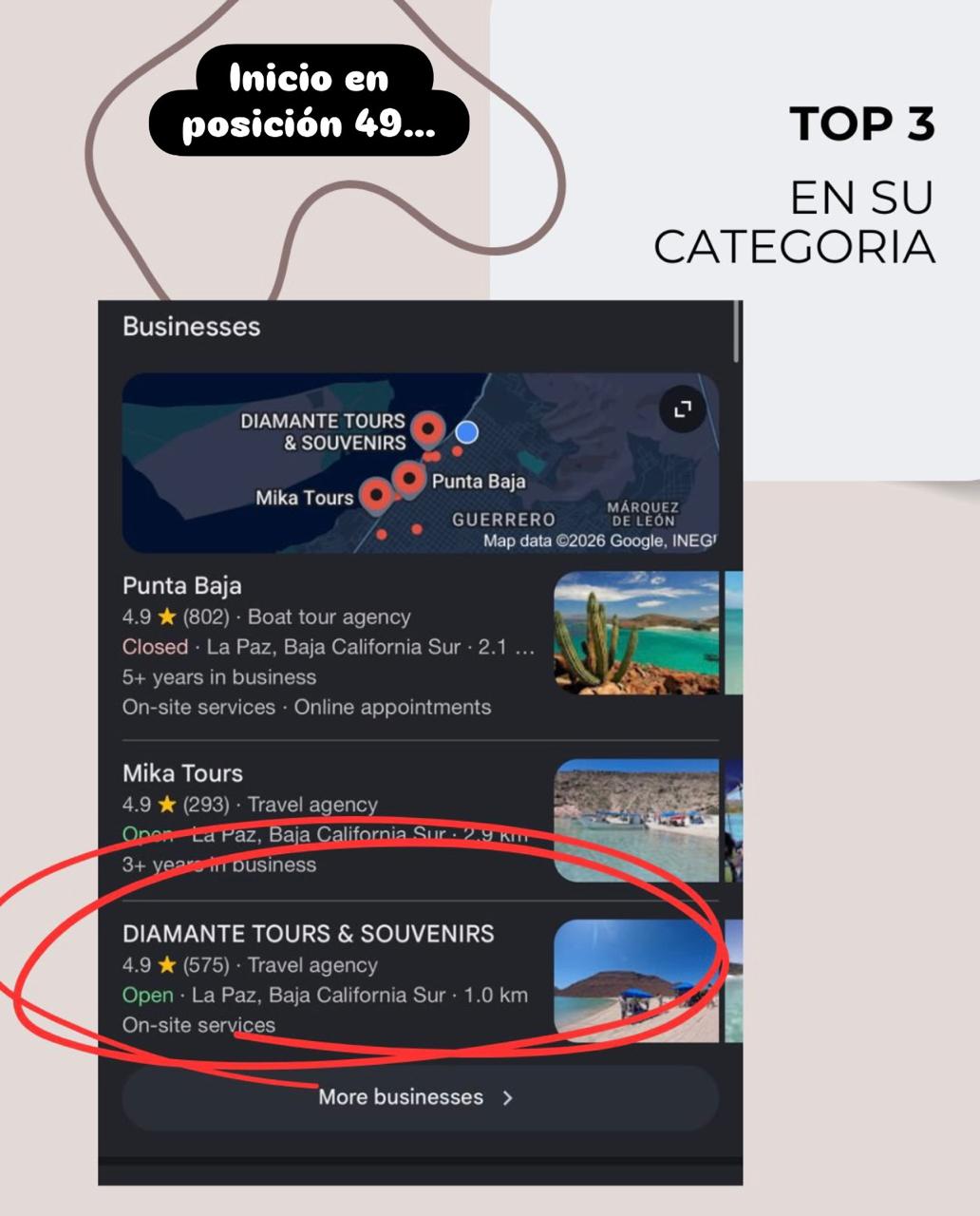 Caso de éxito — Diamante Tours & Souvenirs