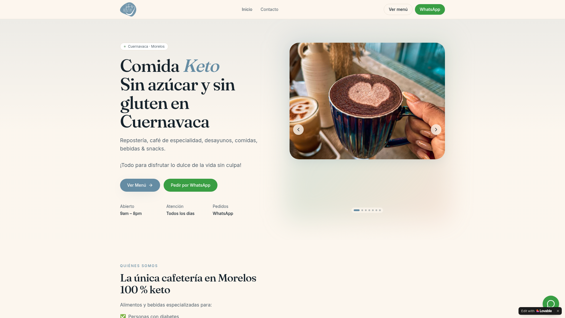 Captura de Keto & Healthy